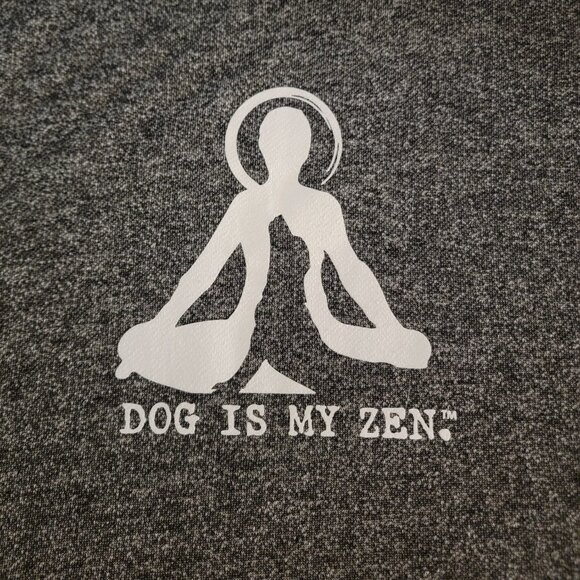 Tops - Dog is Zen Grey Tunic Style Pullover Hoodie- Dog Lovers -New